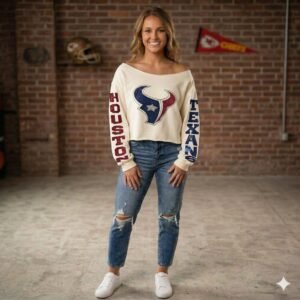 Houston Texans Swoop Neck Sweatshirt